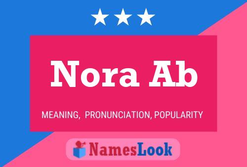 Nora Ab 名字海报