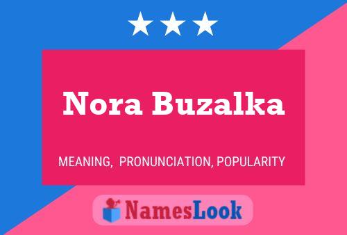 Nora Buzalka 名字海报