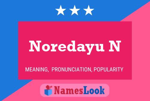 Noredayu N 名字海报