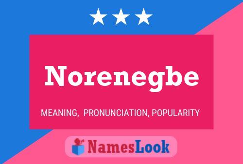 Norenegbe 名字海报