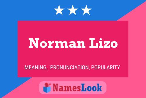 Norman Lizo 名字海报