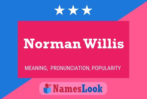 Norman Willis 名字海报