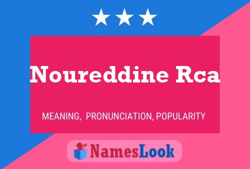 Noureddine Rca 名字海报