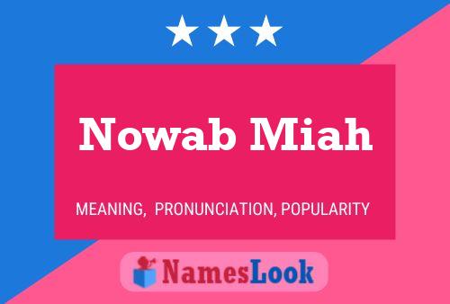 Nowab Miah 名字海报