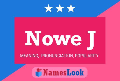 Nowe J 名字海报