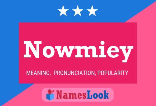 Nowmiey 名字海报