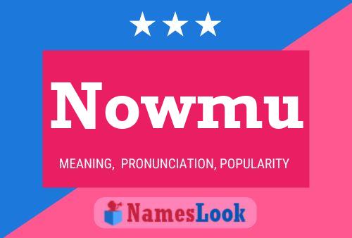 Nowmu 名字海报