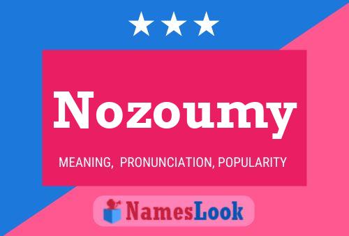 Nozoumy 名字海报