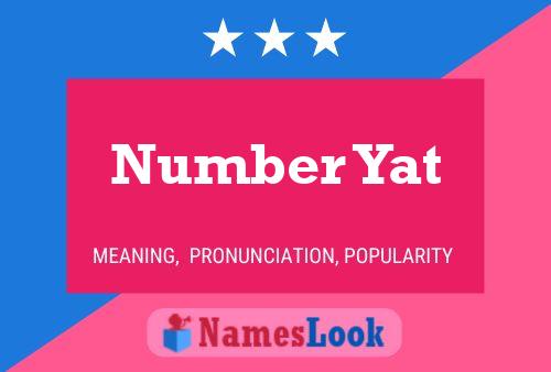 Number Yat 名字海报