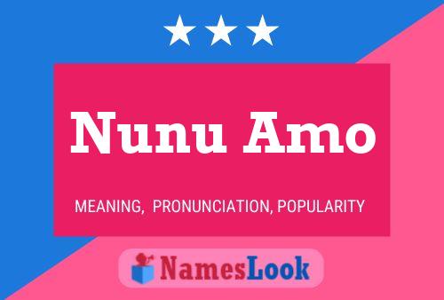 Nunu Amo 名字海报