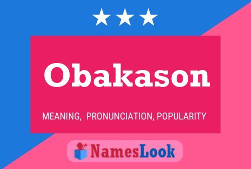 Obakason 名字海报