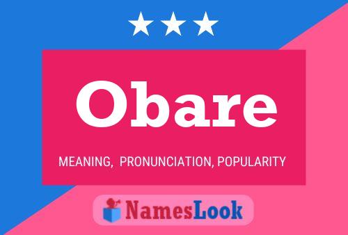 Obare 名字海报