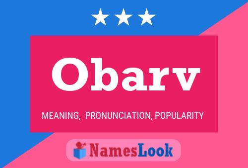 Obarv 名字海报