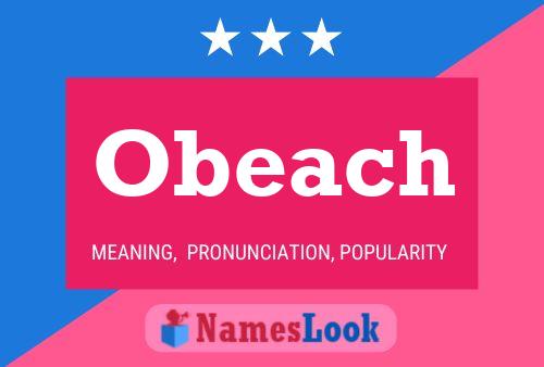 Obeach 名字海报