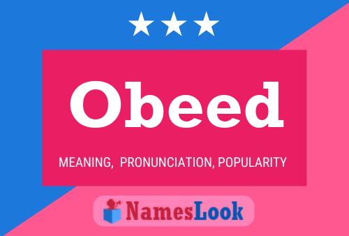 Obeed 名字海报