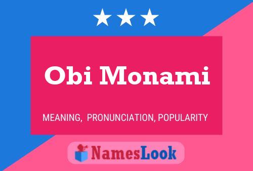 Obi Monami 名字海报