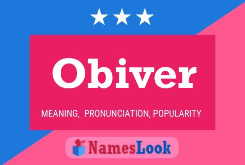 Obiver 名字海报