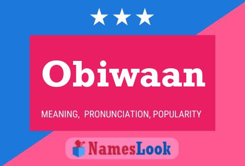 Obiwaan 名字海报