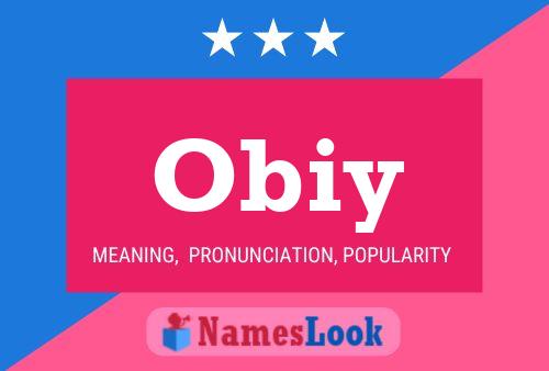 Obiy 名字海报