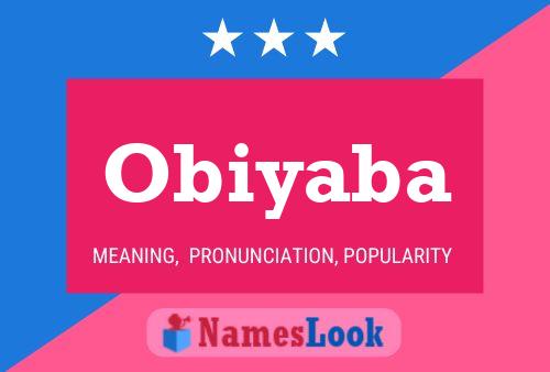 Obiyaba 名字海报