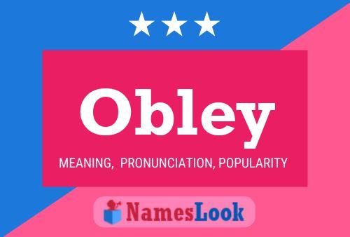 Obley 名字海报