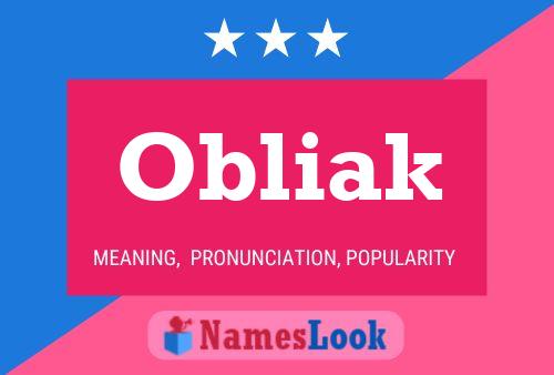 Obliak 名字海报