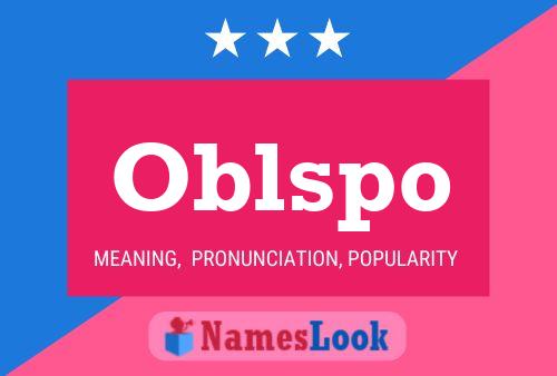 Oblspo 名字海报