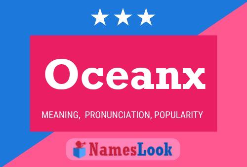 Oceanx 名字海报