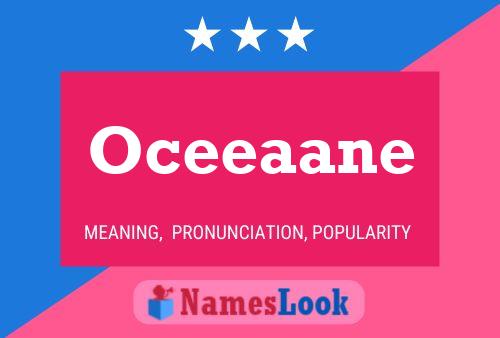 Oceeaane 名字海报