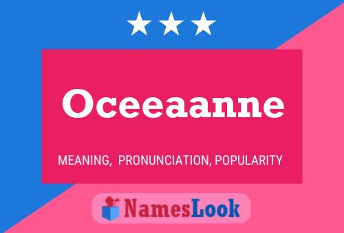 Oceeaanne 名字海报