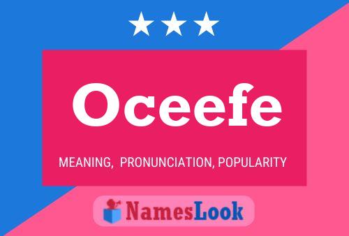 Oceefe 名字海报