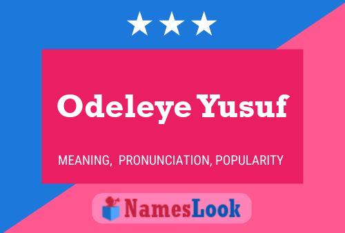 Odeleye Yusuf 名字海报