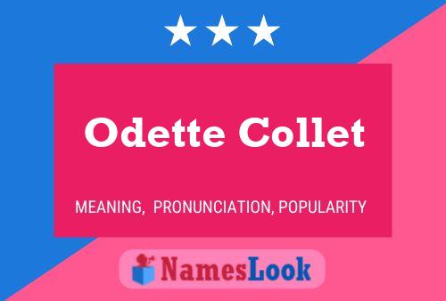 Odette Collet 名字海报