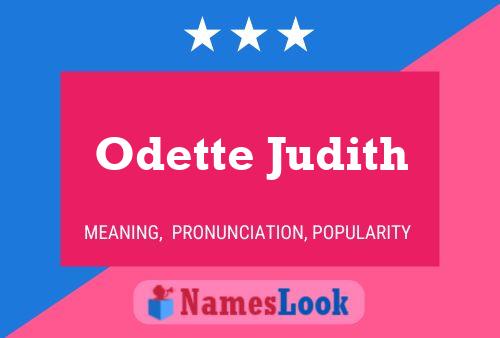 Odette Judith 名字海报