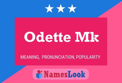 Odette Mk 名字海报