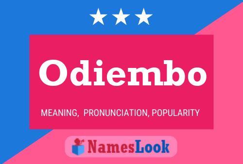 Odiembo 名字海报