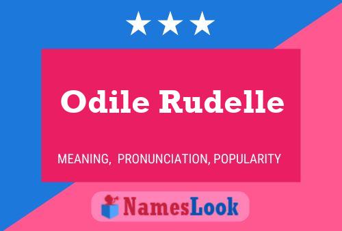 Odile Rudelle 名字海报