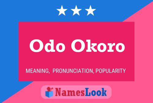 Odo Okoro 名字海报