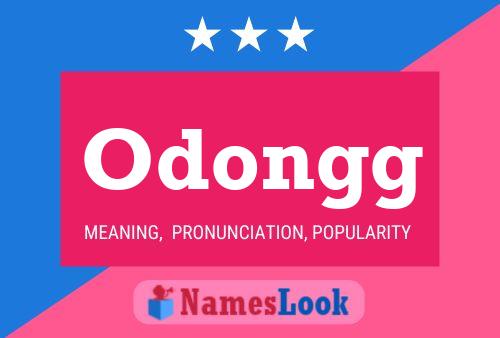 Odongg 名字海报