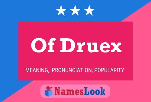 Of Druex 名字海报