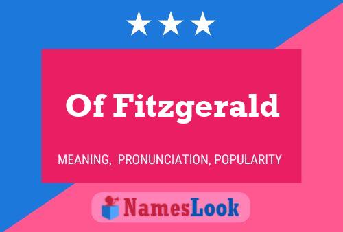 Of Fitzgerald 名字海报