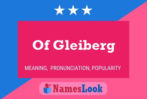 Of Gleiberg 名字海报