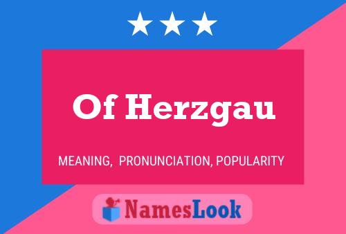 Of Herzgau 名字海报