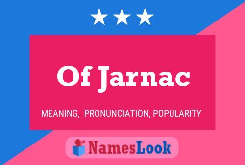 Of Jarnac 名字海报