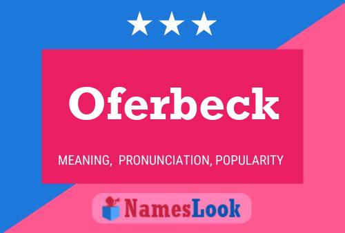 Oferbeck 名字海报