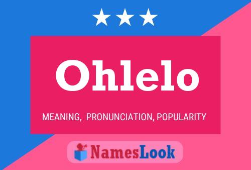 Ohlelo 名字海报