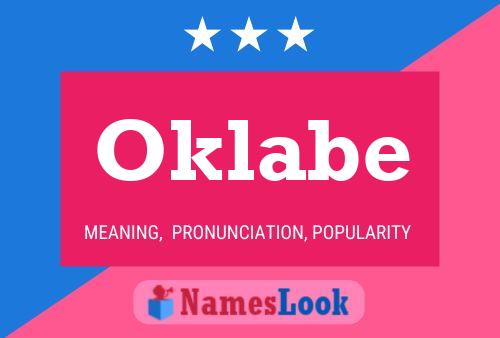 Oklabe 名字海报