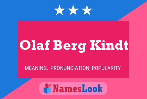 Olaf Berg Kindt 名字海报