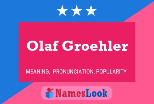 Olaf Groehler 名字海报