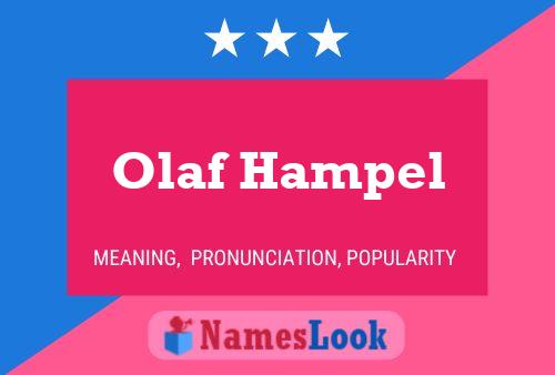 Olaf Hampel 名字海报